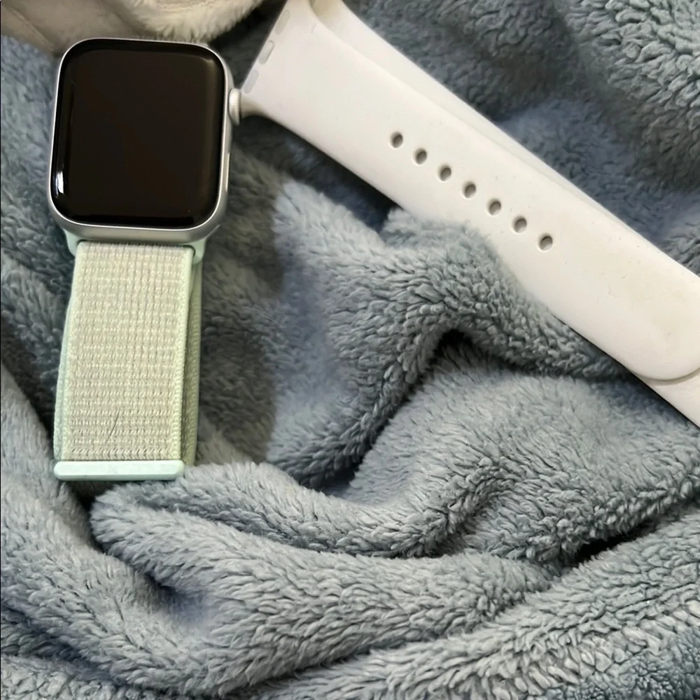 Silver Smartwatch with Gray Band